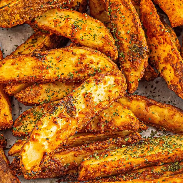 Seasoned Potato Wedges.